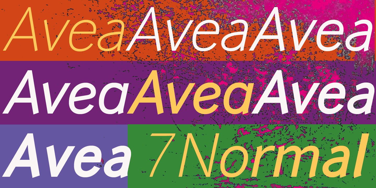 Avea Font Poster #1