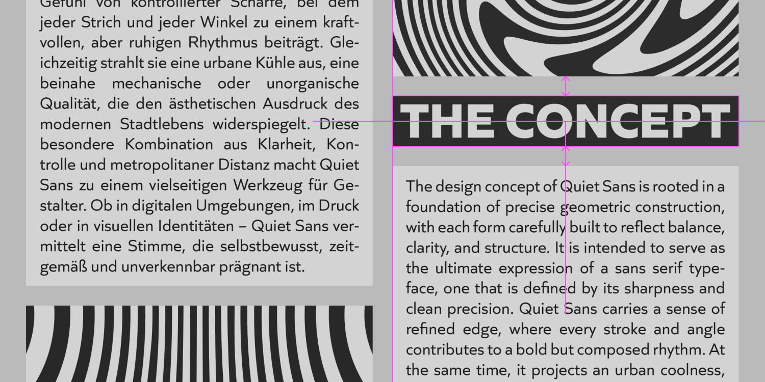 Quiet Sans Font Poster #3