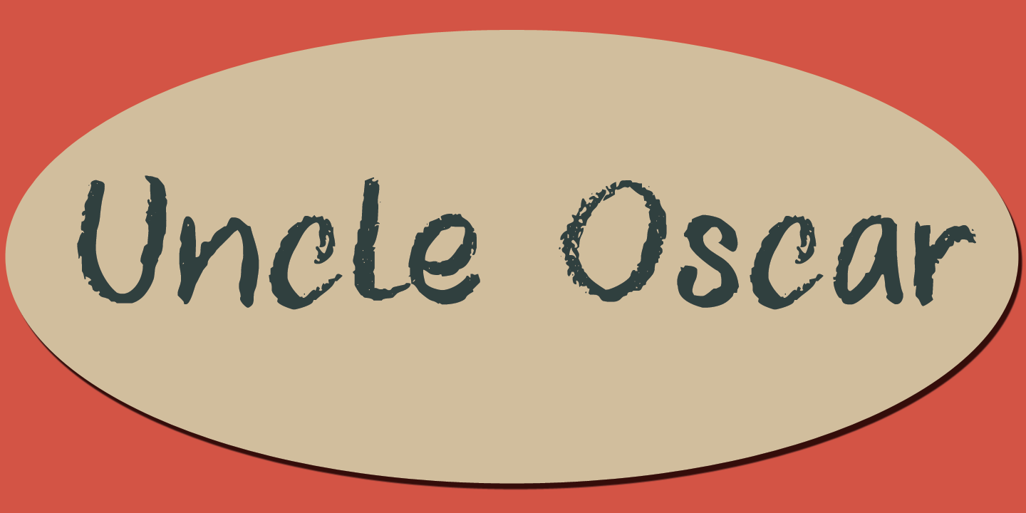 Uncle Oscar Font Poster #1