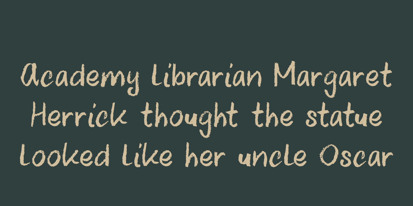 Uncle Oscar Font Poster #1