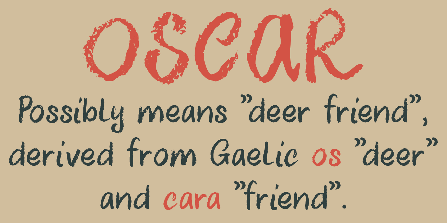 Uncle Oscar Font Poster #1
