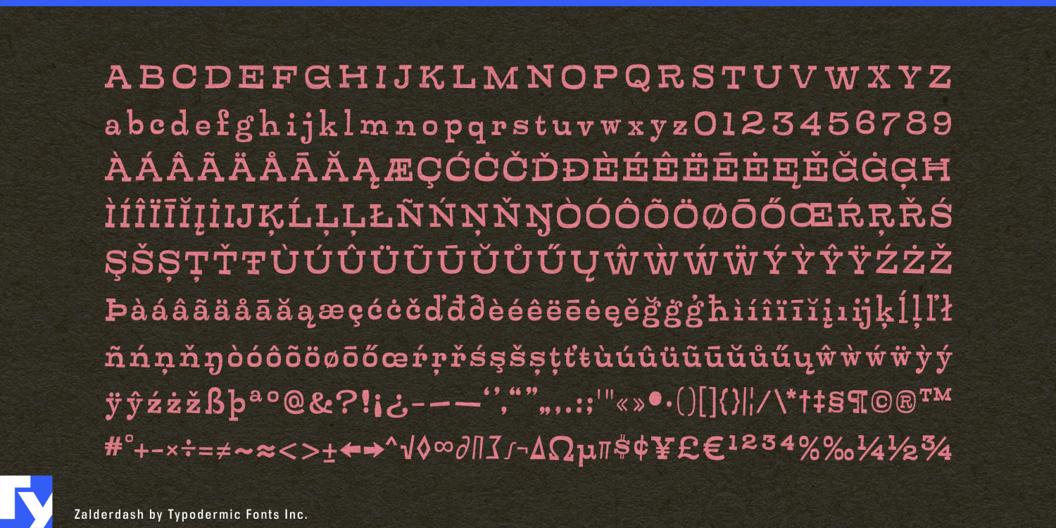 Zalderdash Font Poster #1