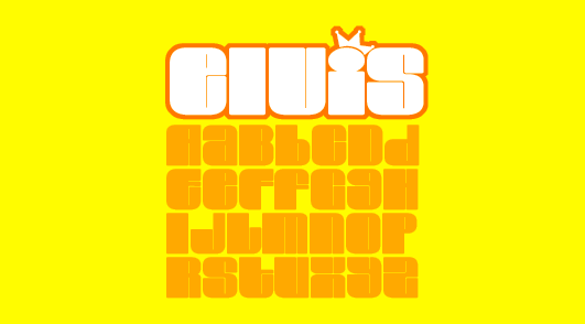 Elvis Font Poster #1