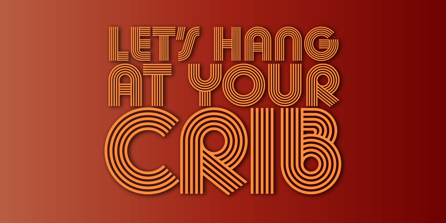 Churchward Design Lines Font Poster #1