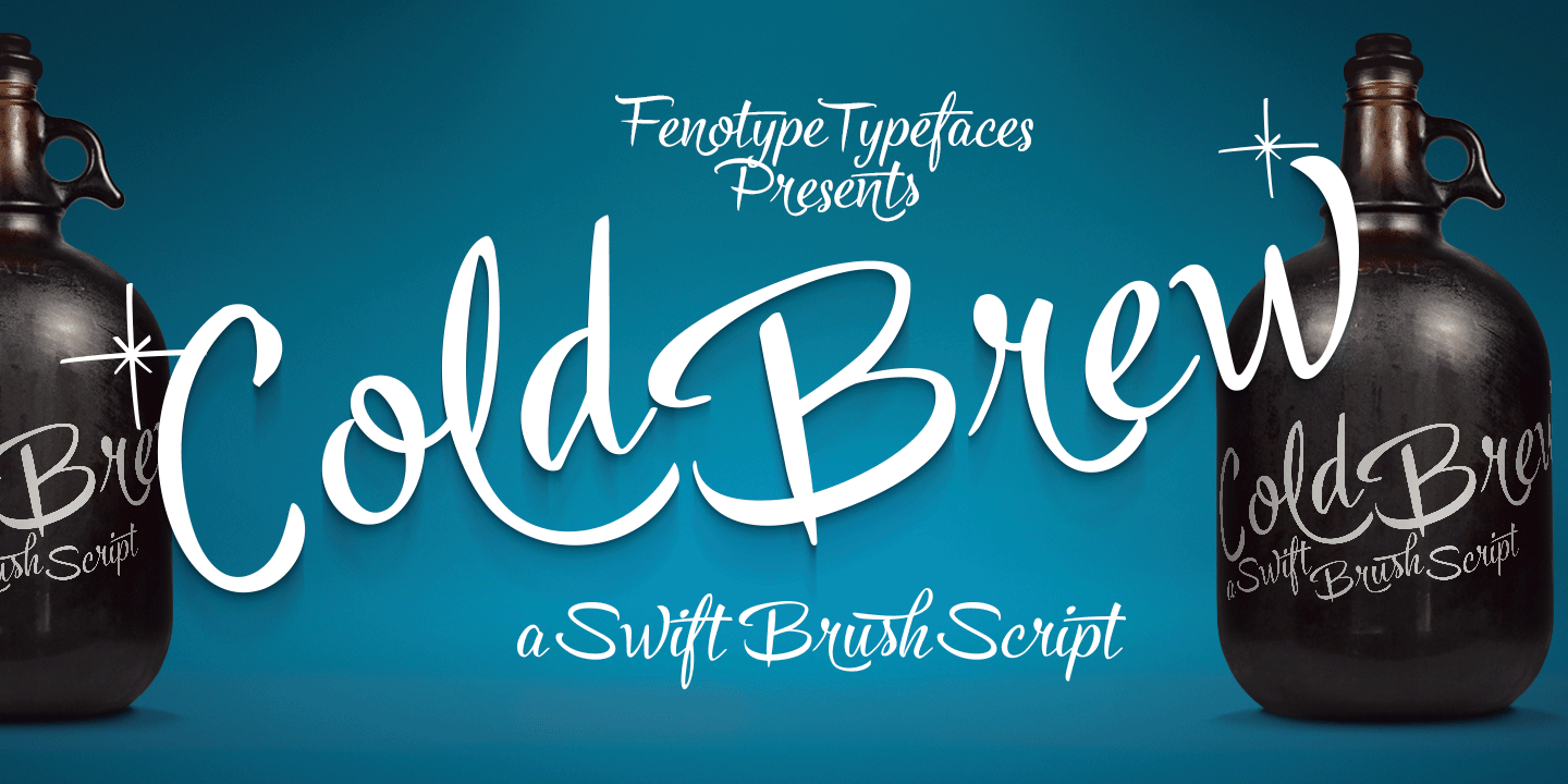 Cold Brew Font Poster #1