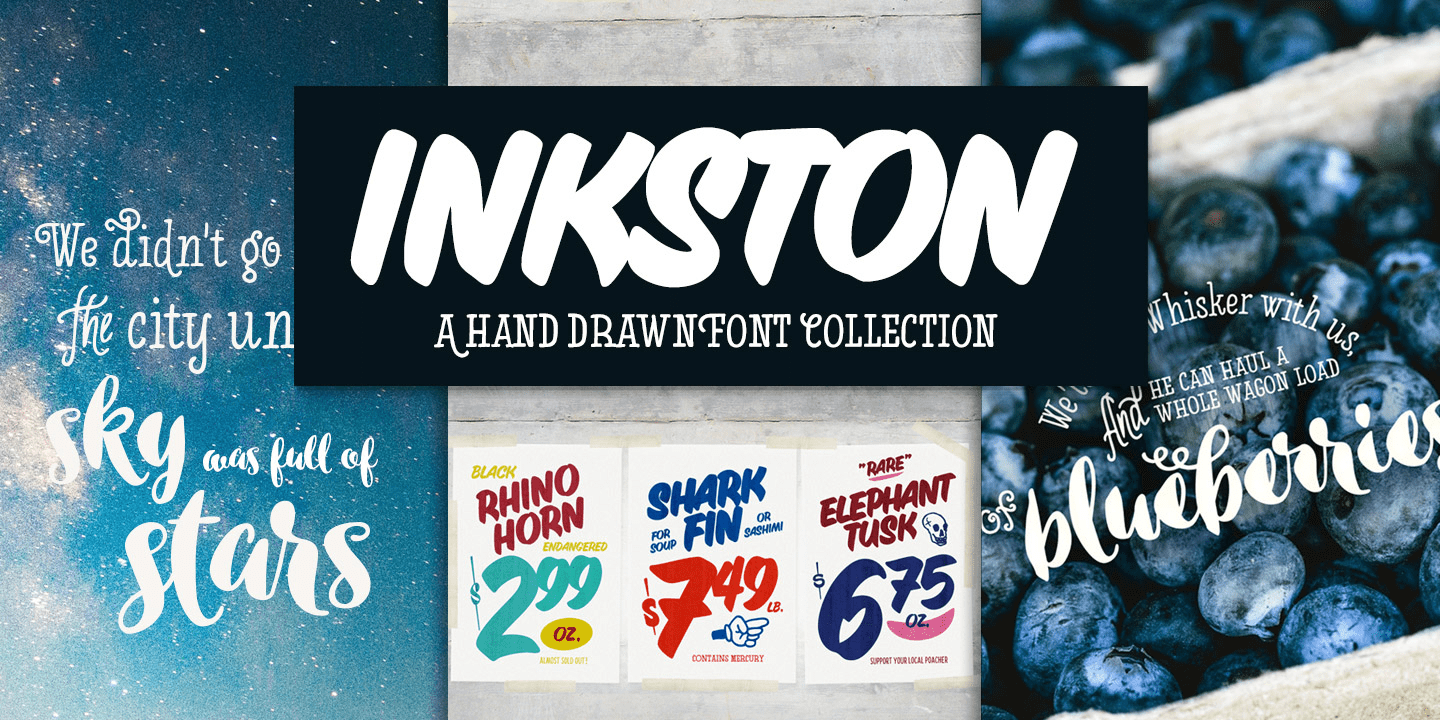 Inkston Font Family Poster