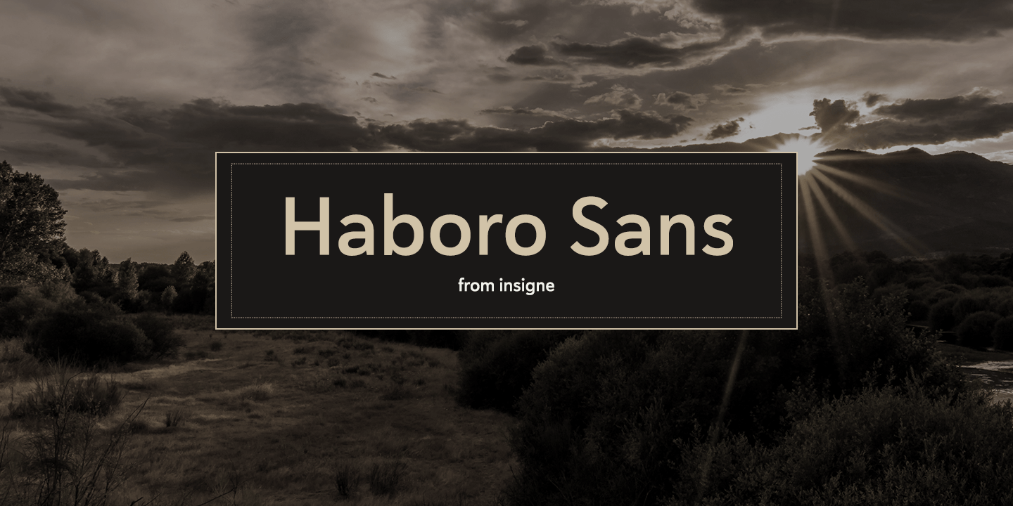 Haboro Sans Font Poster #1