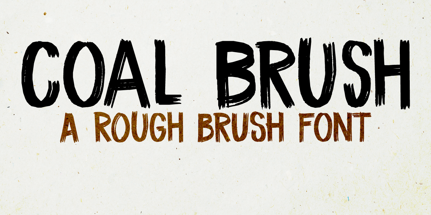 Coal Brush Font Poster #1