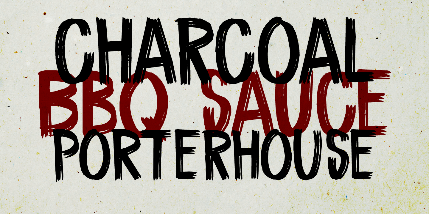 Coal Brush Font Poster #1