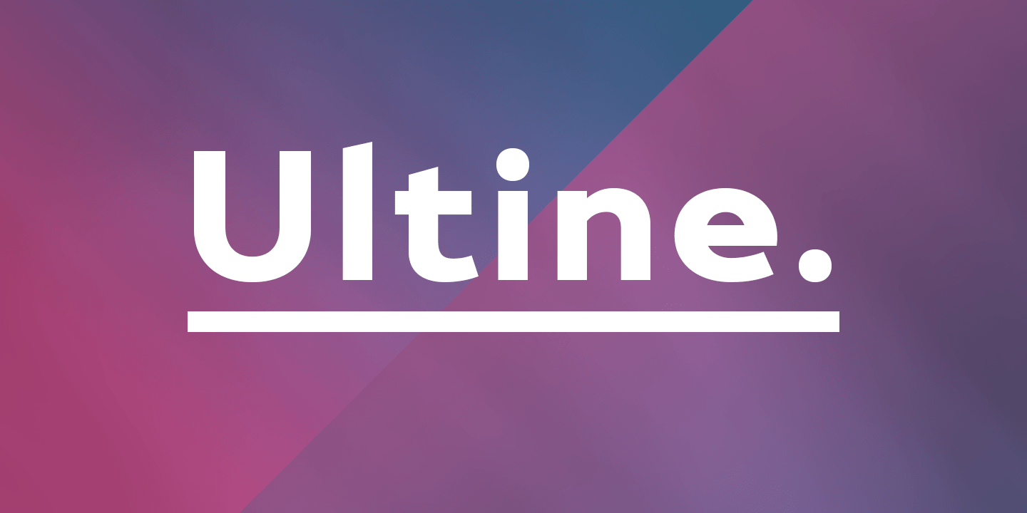 Ultine Font Poster #1