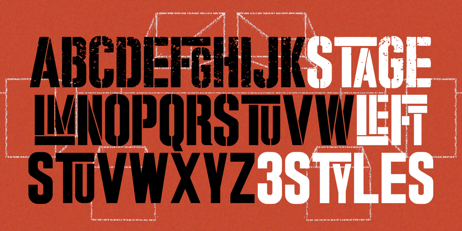 Stage Left Font Family Poster