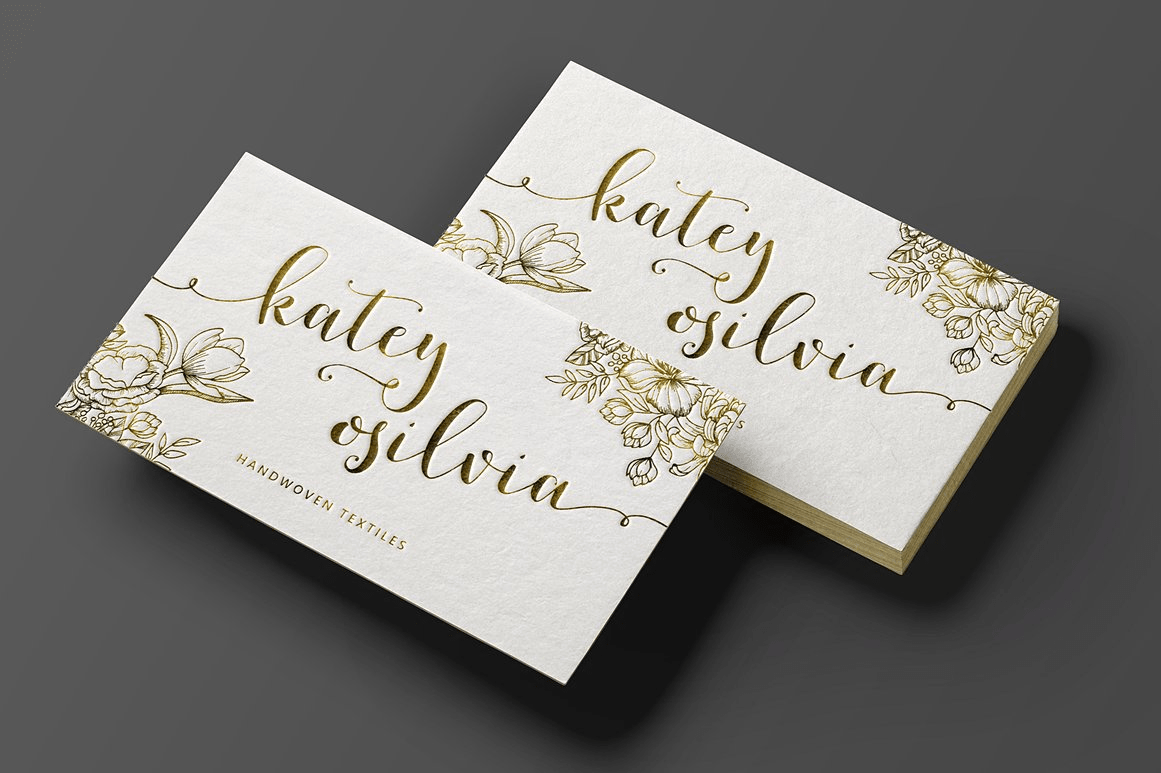 Romantic Script Font Poster #2