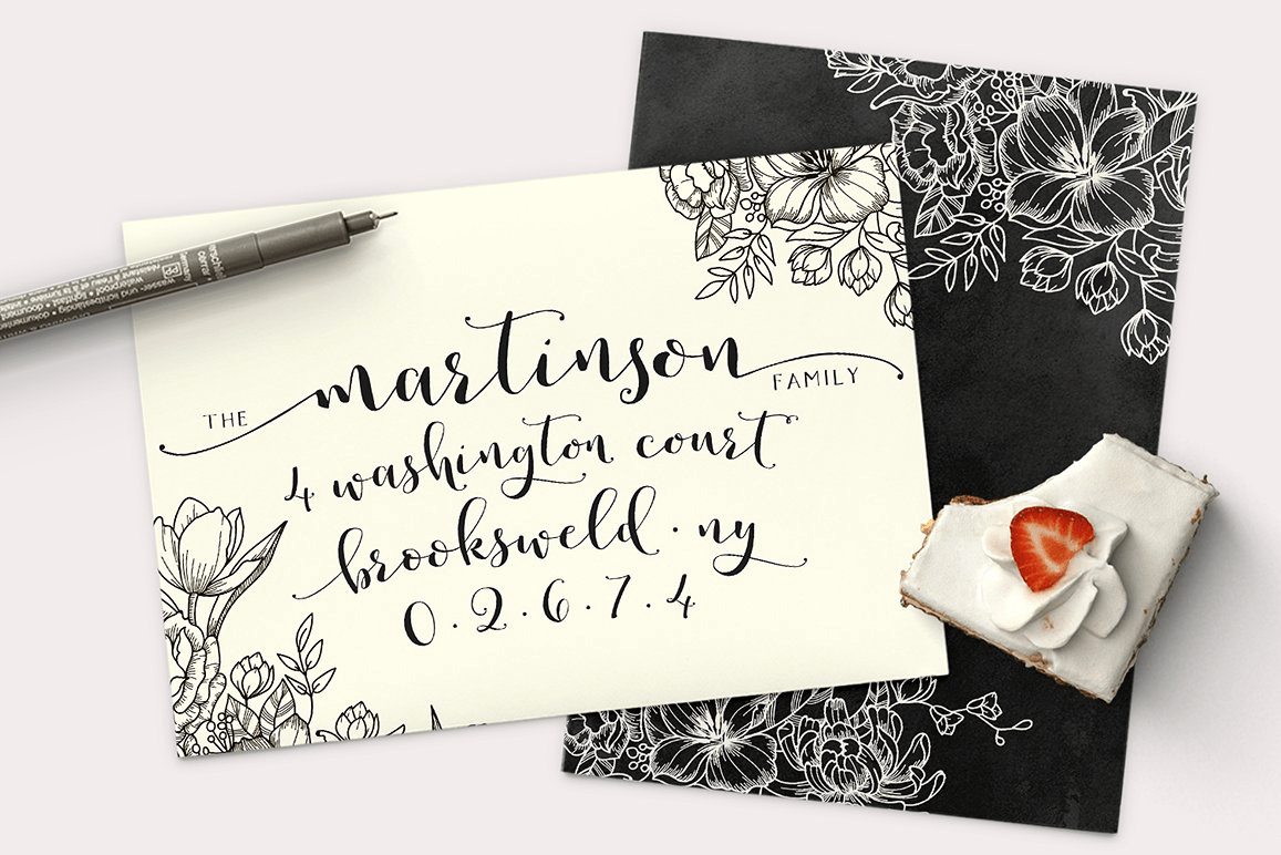 Romantic Script Font Poster #1