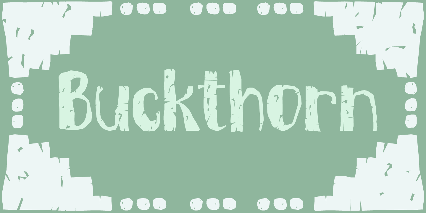 Buckthorn Font Poster #1