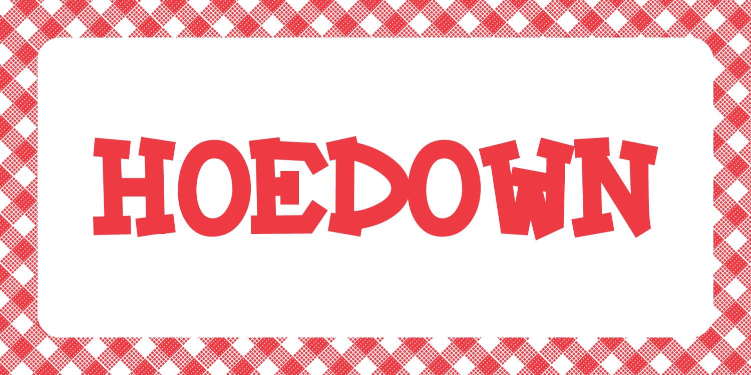 Hoedown Font Poster #1