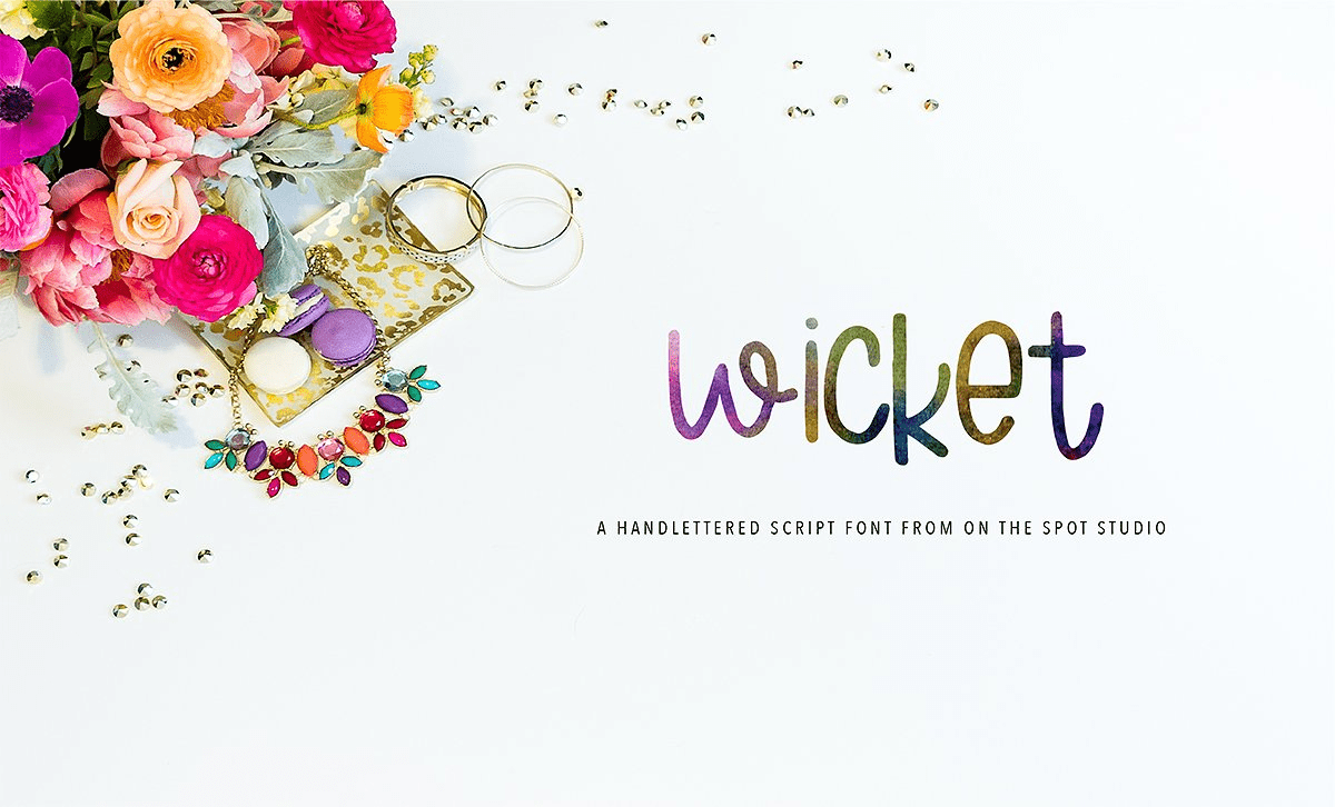 Wicket Letter Font Family Poster