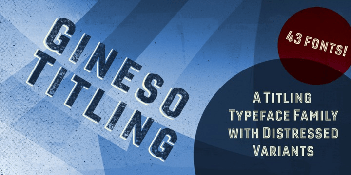 Gineso Titling Font Poster #1