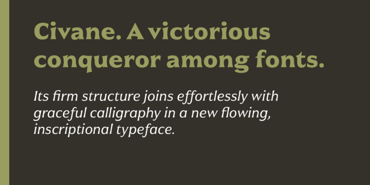 Civane Font Poster #1