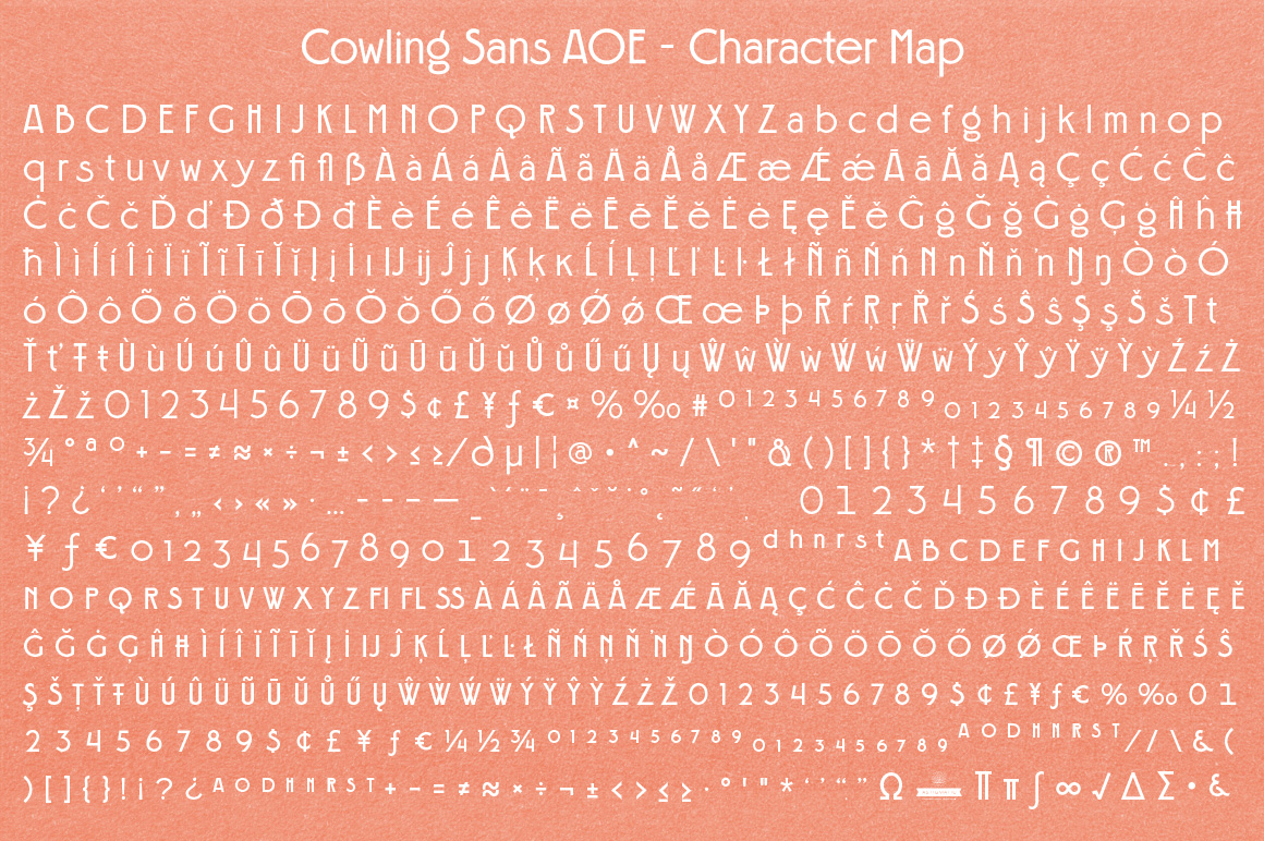 Cowling Sans AOE Font Poster #1