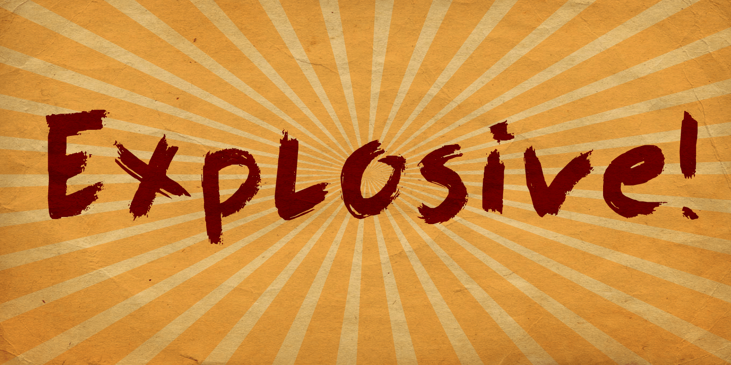 Full Blast Font Poster #1