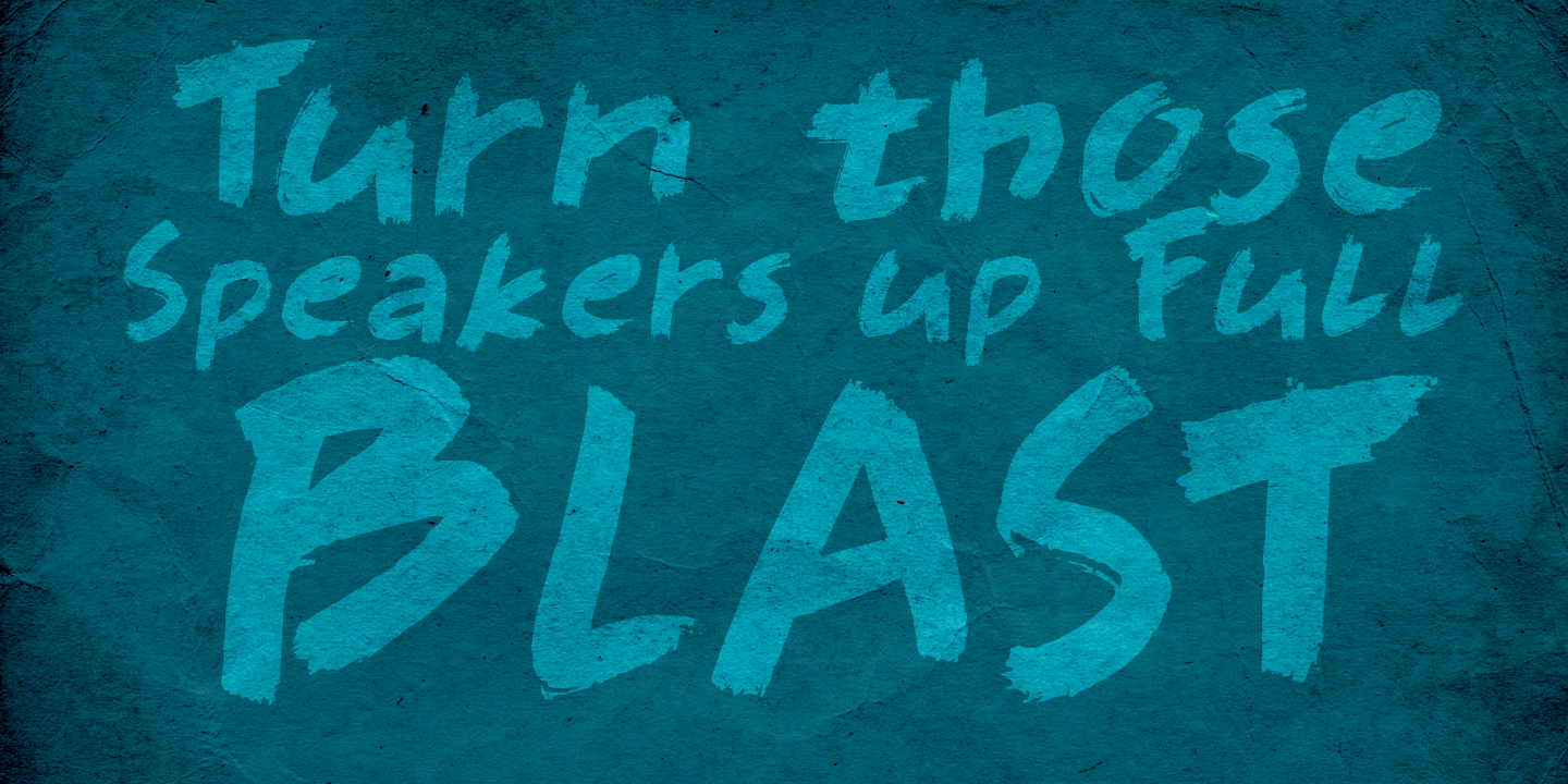 Full Blast Font Poster #1