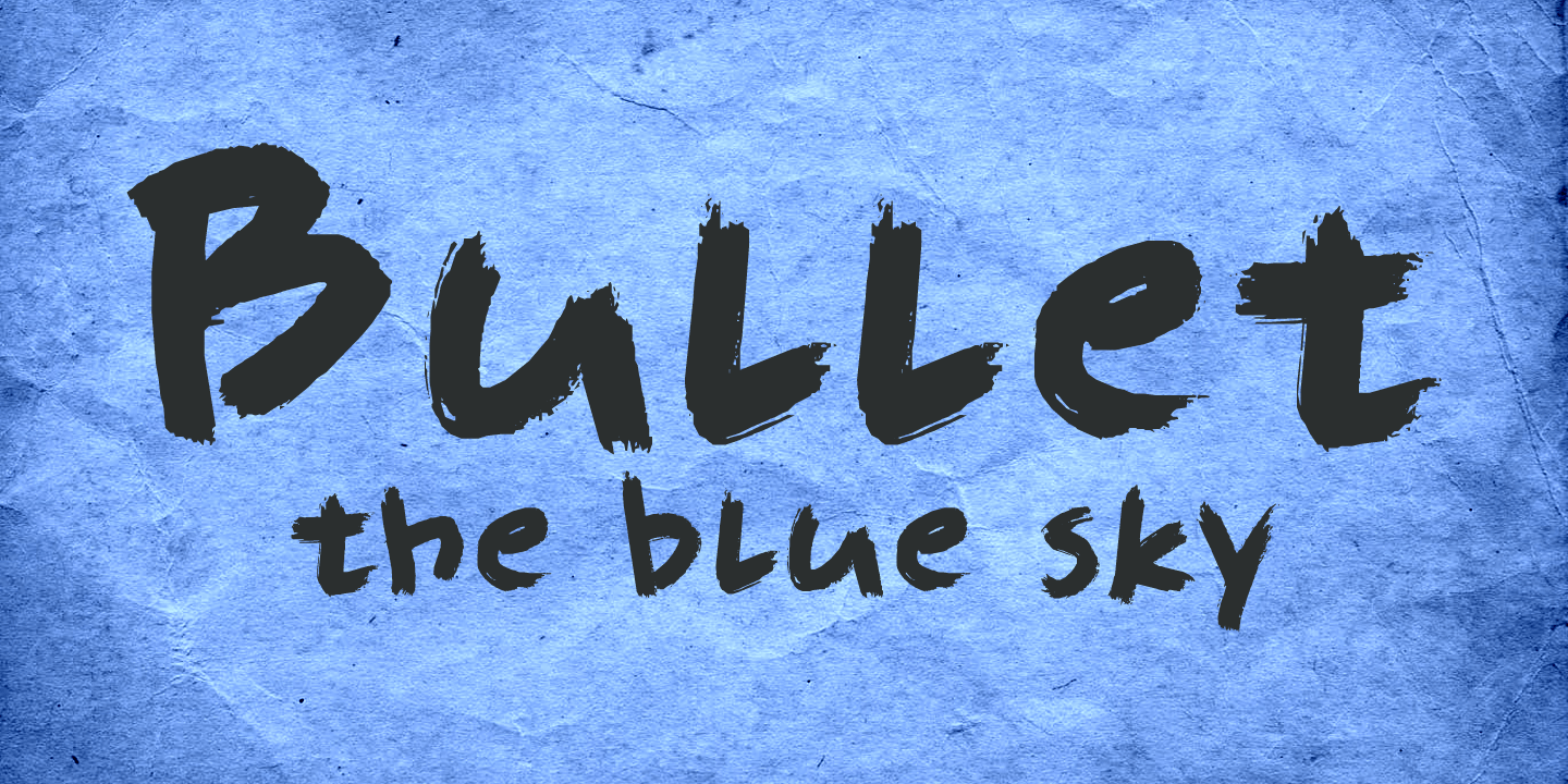 Full Blast Font Poster #1