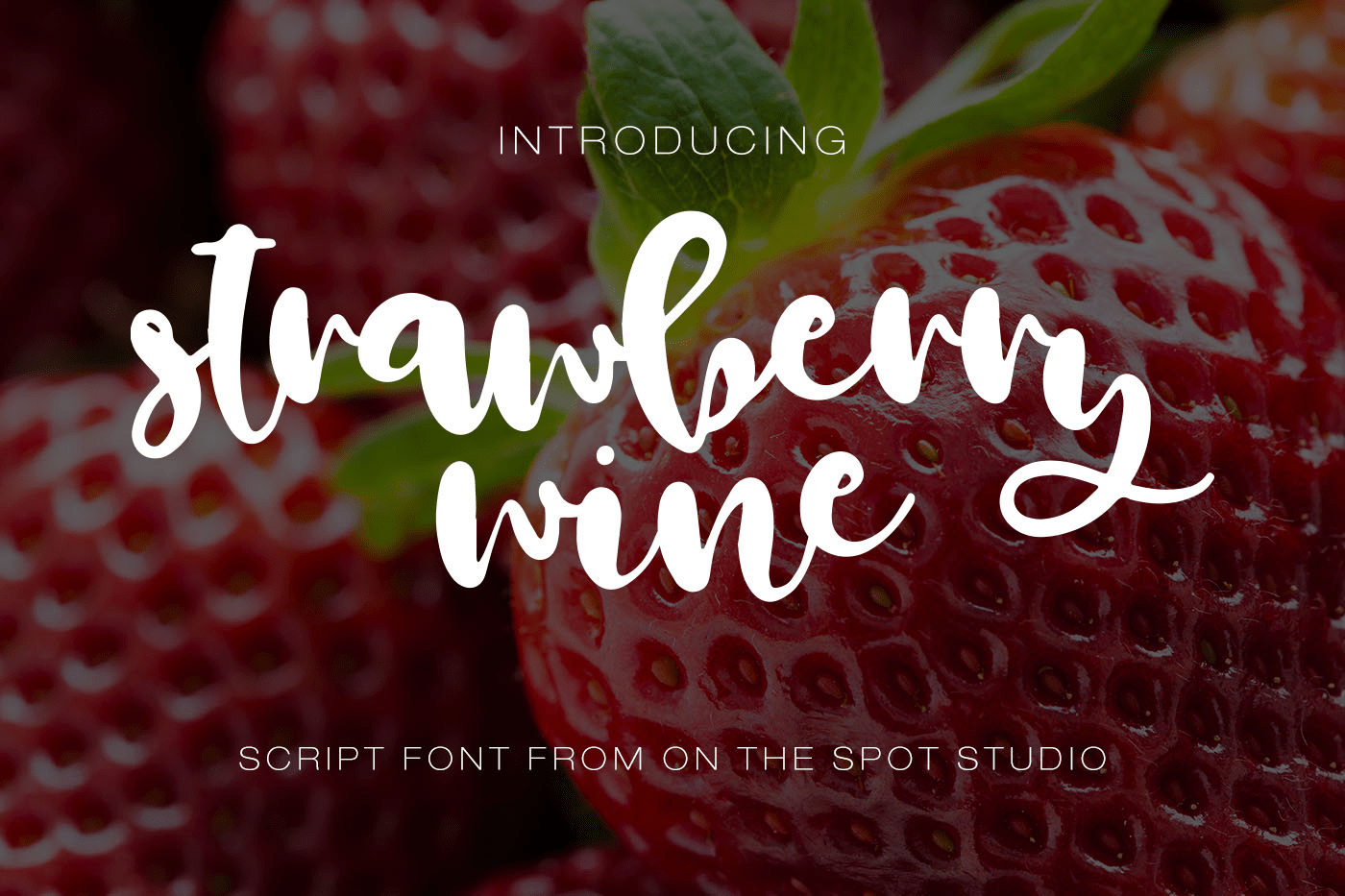 Strawberry Wine Font Family Poster