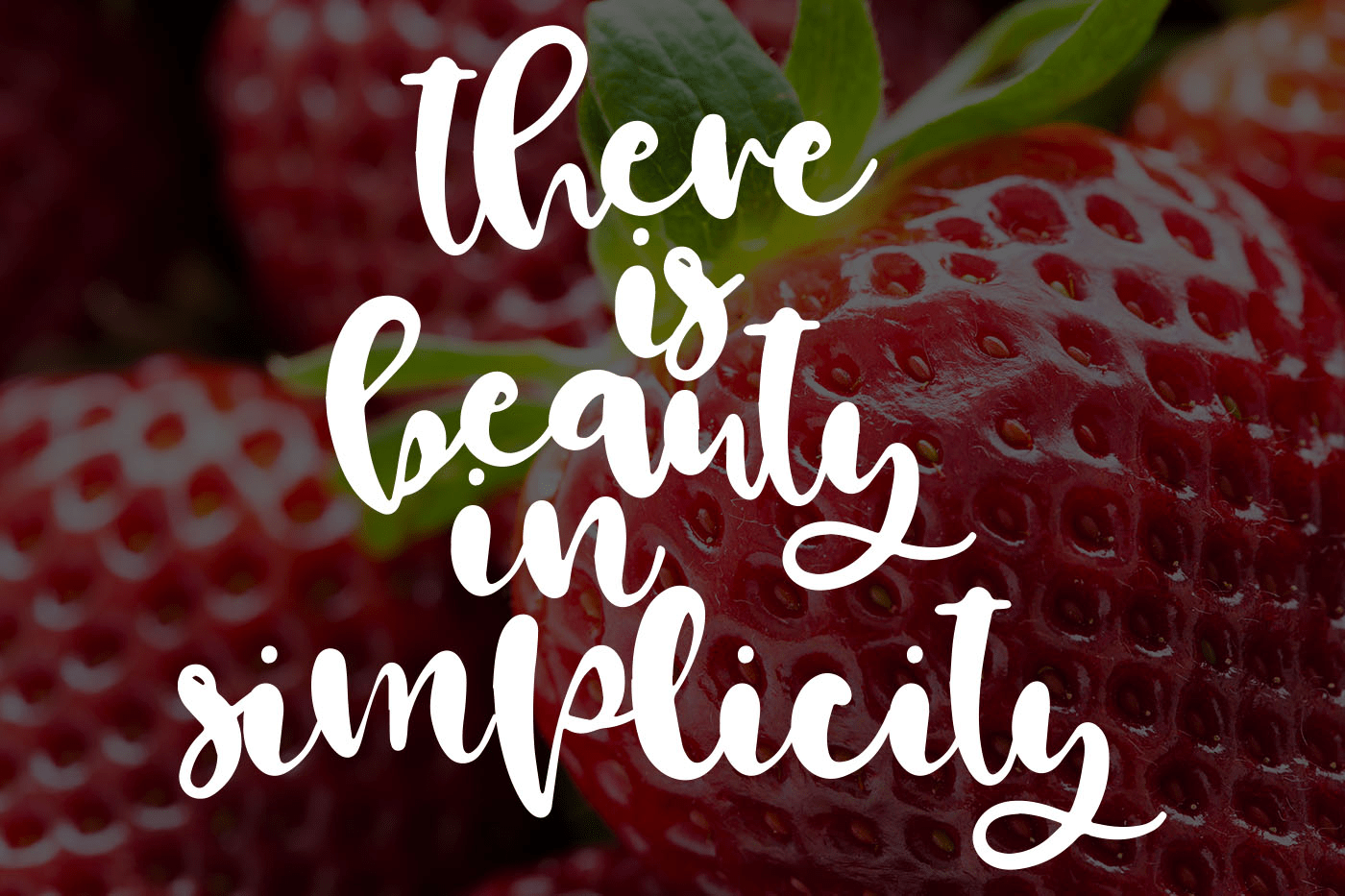 Strawberry Wine Font Poster #3