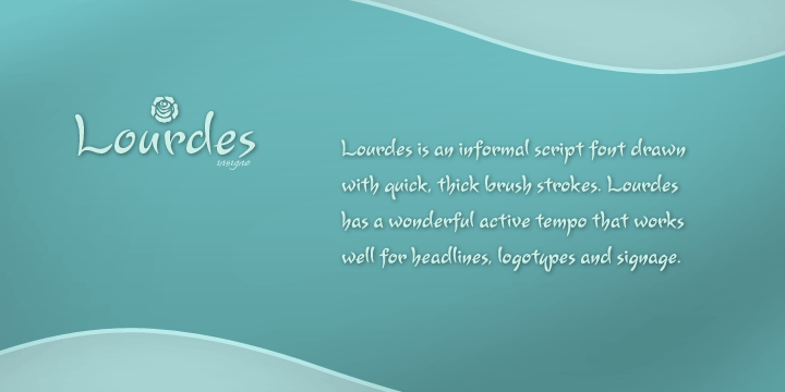 Lourdes Font Poster #1