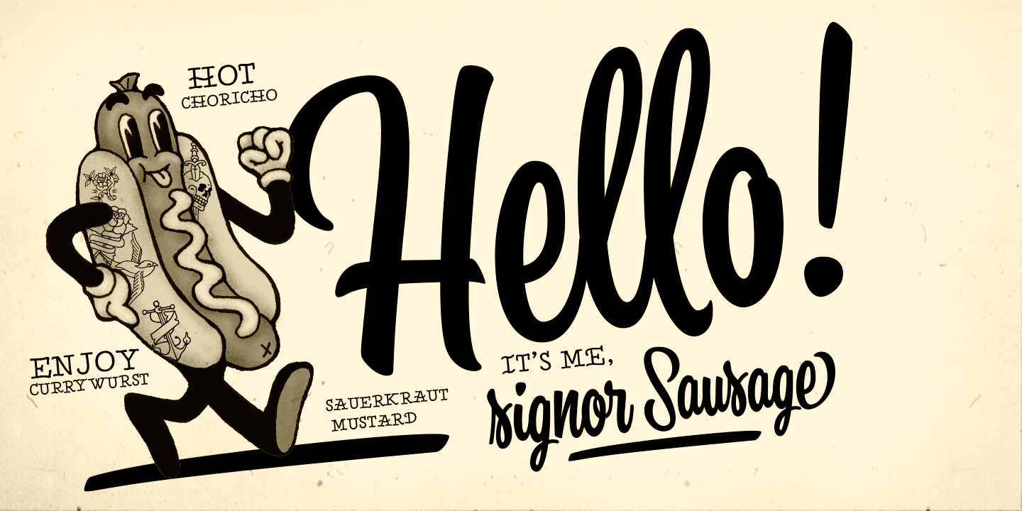 Kitchen Font Poster #1