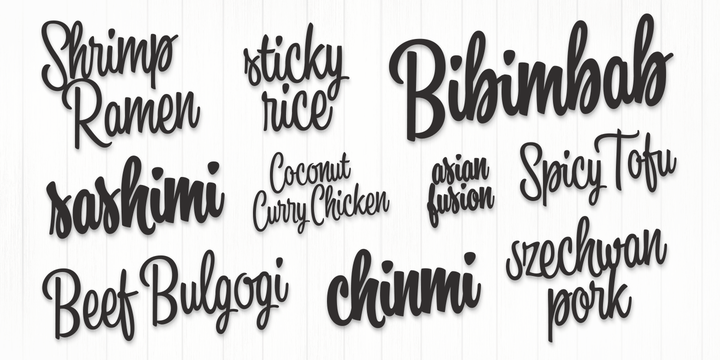 Kitchen Font Poster #1