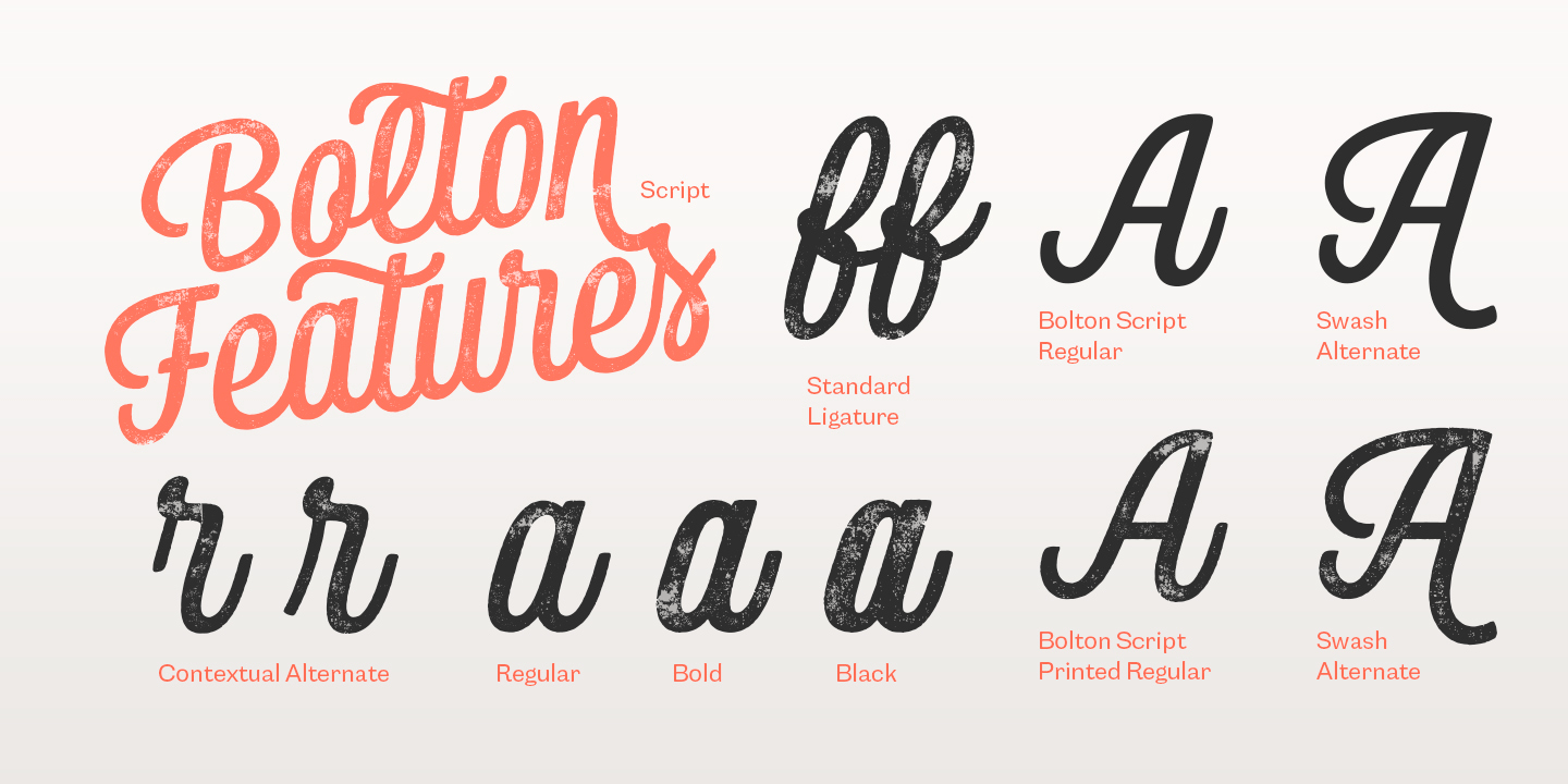 Bolton Font Poster #1