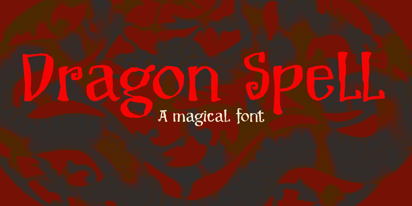 Dragon Spell Font Poster #1
