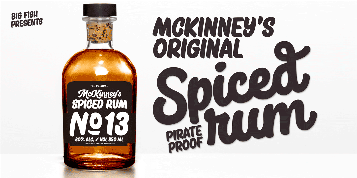 Big Fish Font Poster #1