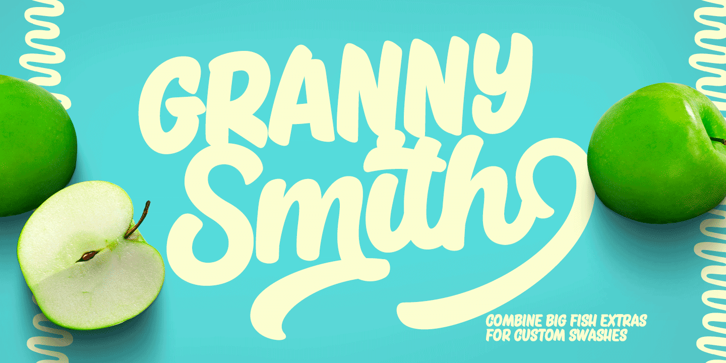 Big Fish Font Poster #1