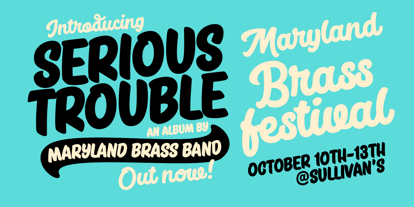 Big Fish Font Poster #1