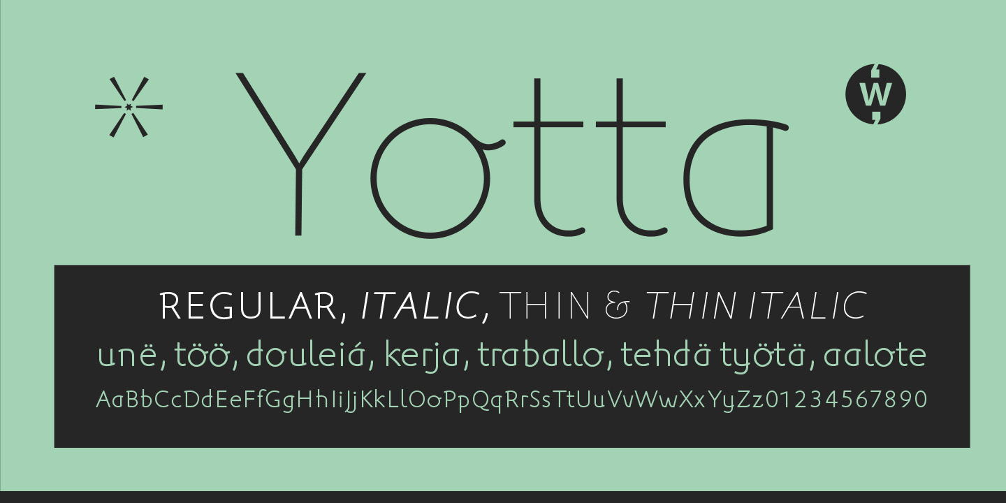Yotta Font Poster #1