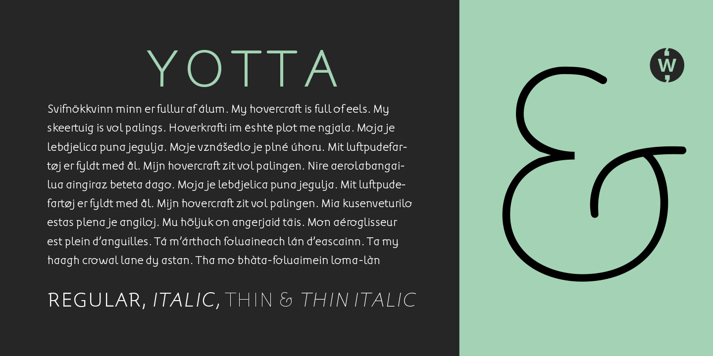 Yotta Font Poster #1