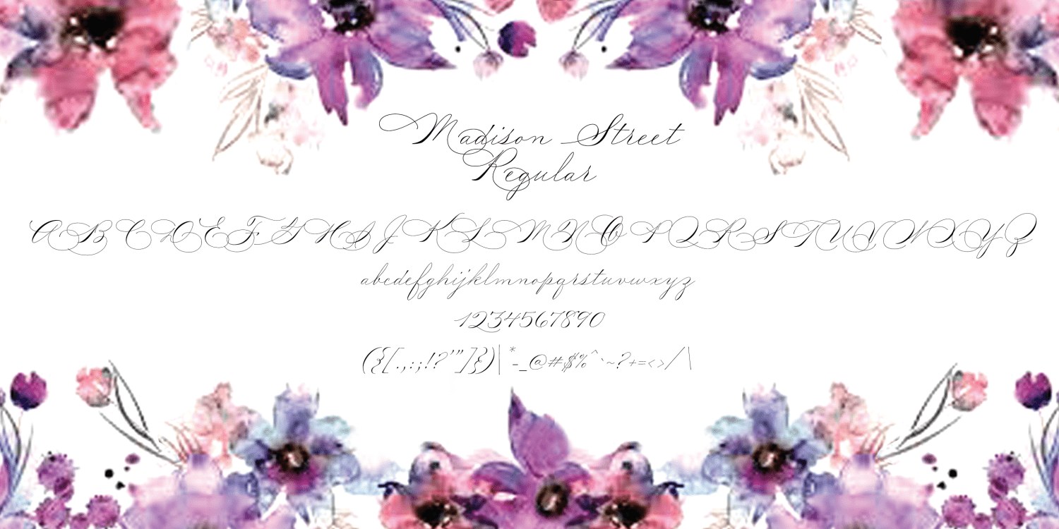 Madison Street Regular + Swash Poster