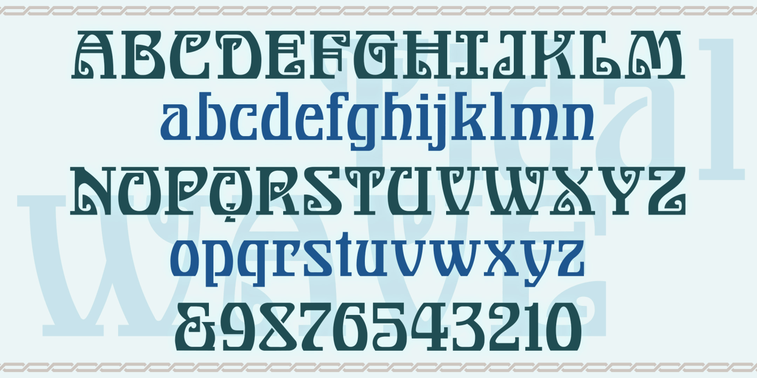 Tidal Wave Font Family Poster