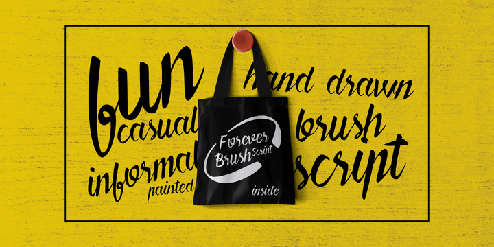 Forever Brush Script Font Poster #1