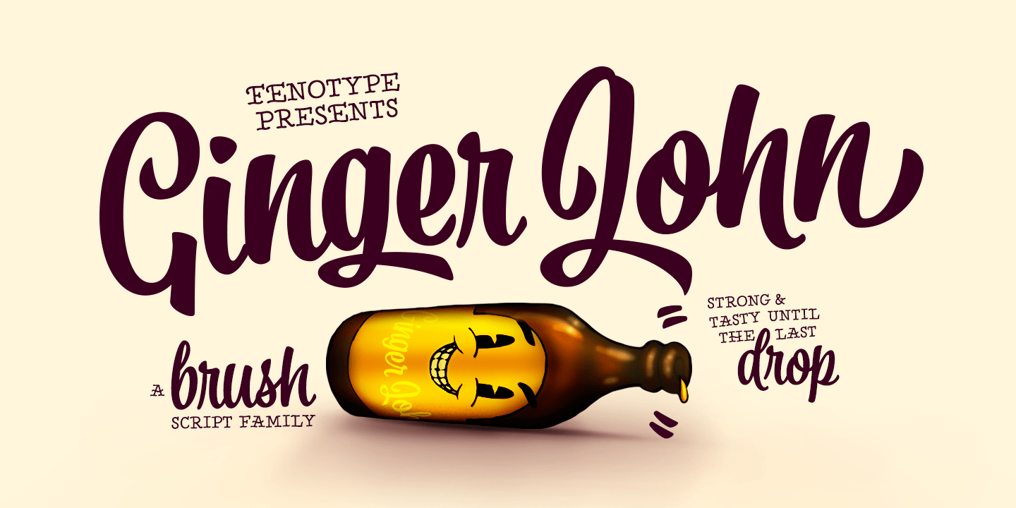 Ginger John Font Family Poster
