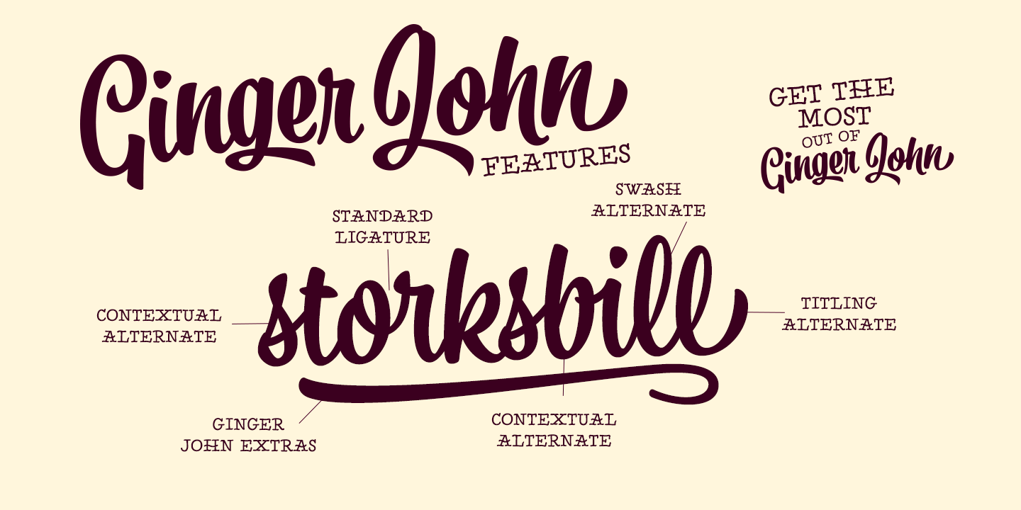 Ginger John Font Poster #1