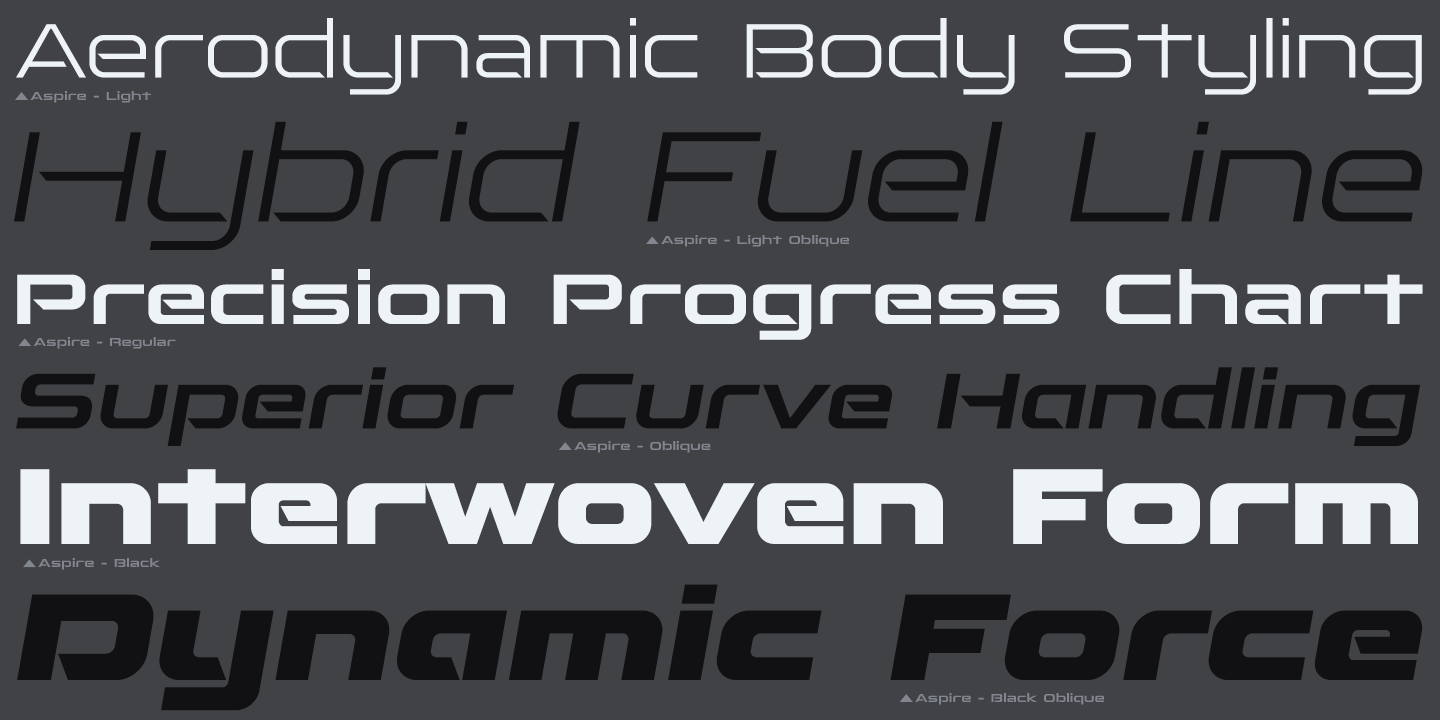 Aspire Font Poster #1