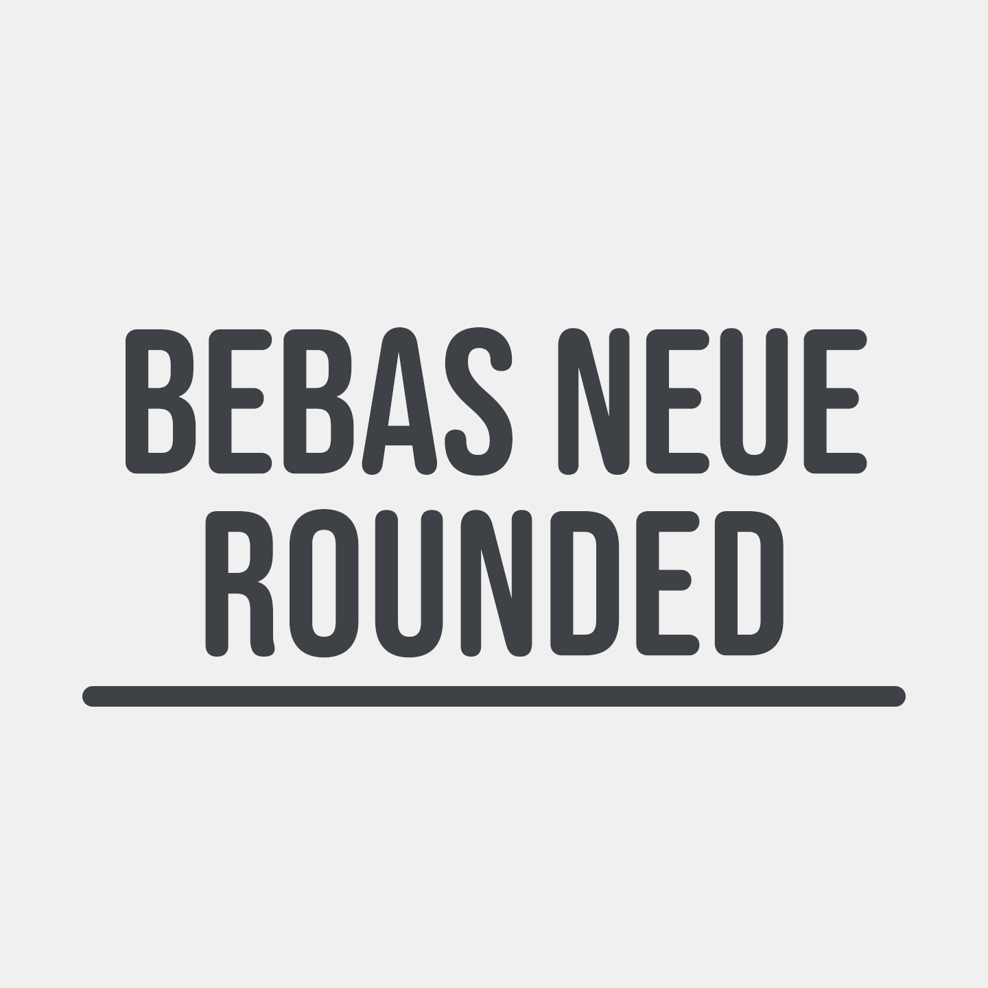 Bebas Neue Rounded Font Poster #1