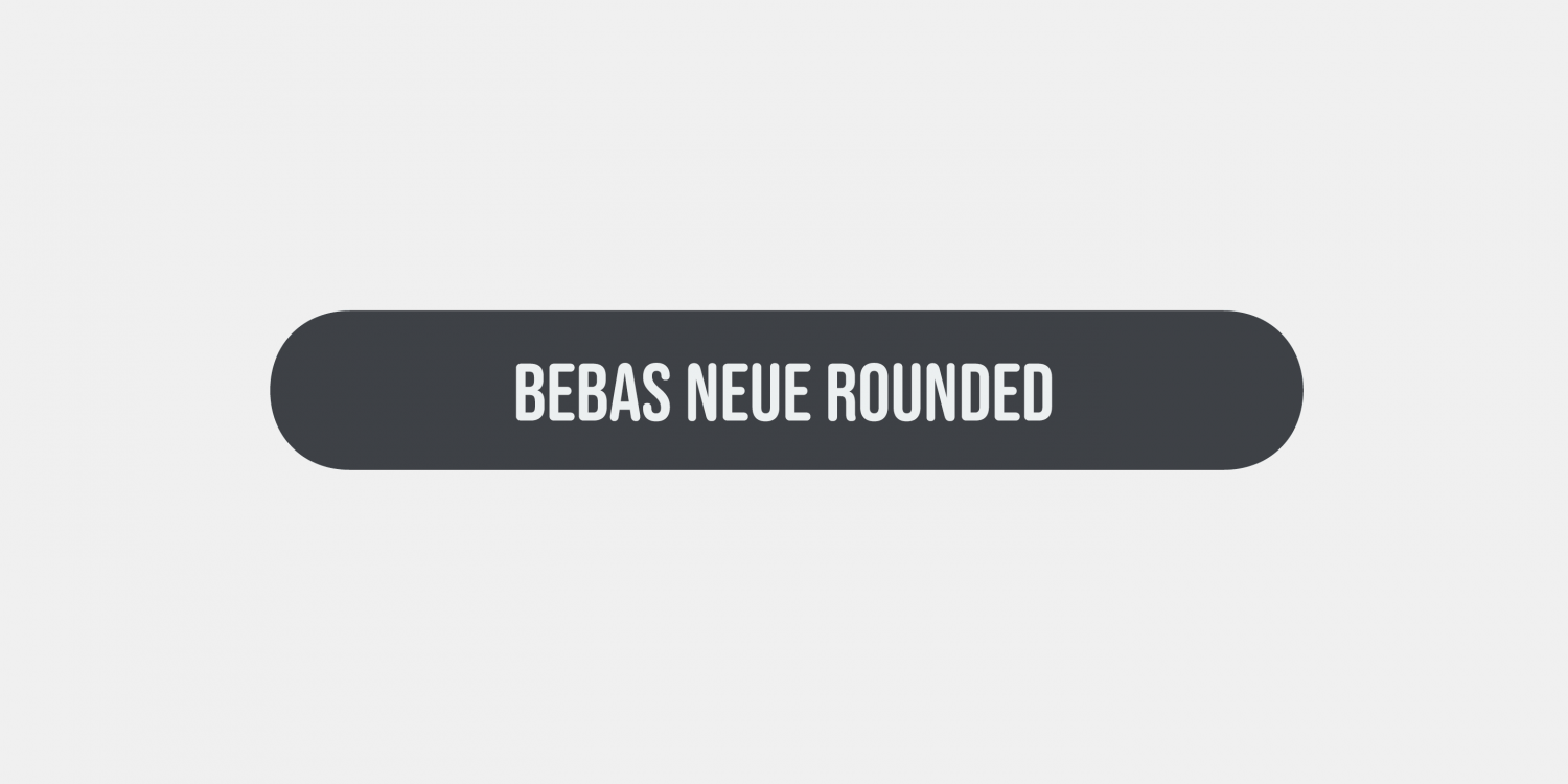 Bebas Neue Rounded Font Poster #1