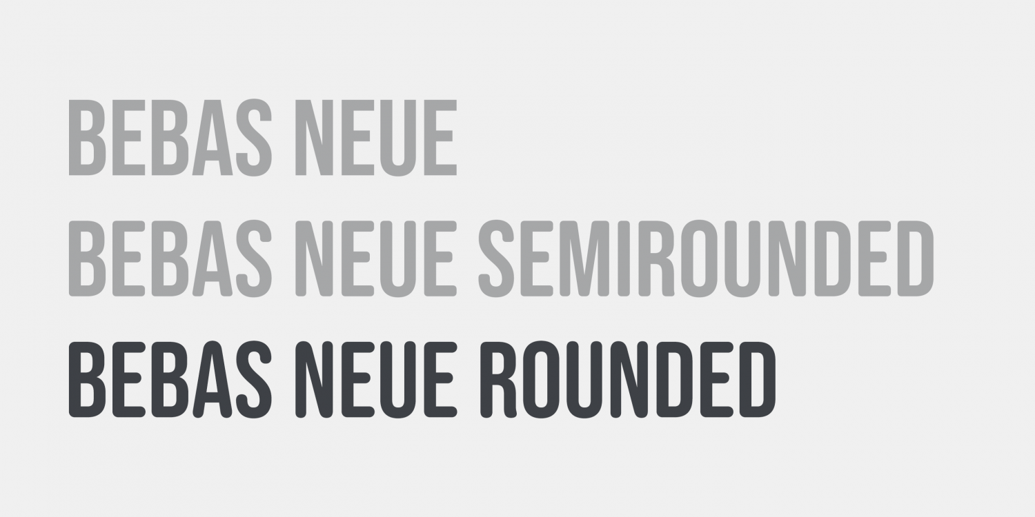 Bebas Neue Rounded Font Poster #1