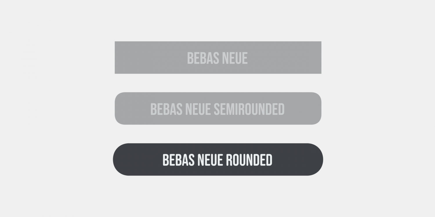 Bebas Neue Rounded Font Poster #1