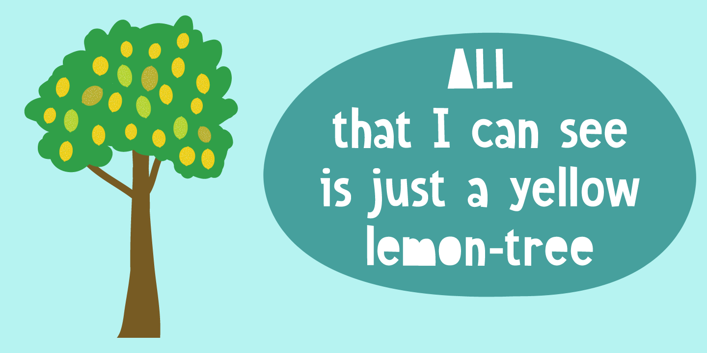 Sweet Lemon Font Poster #1