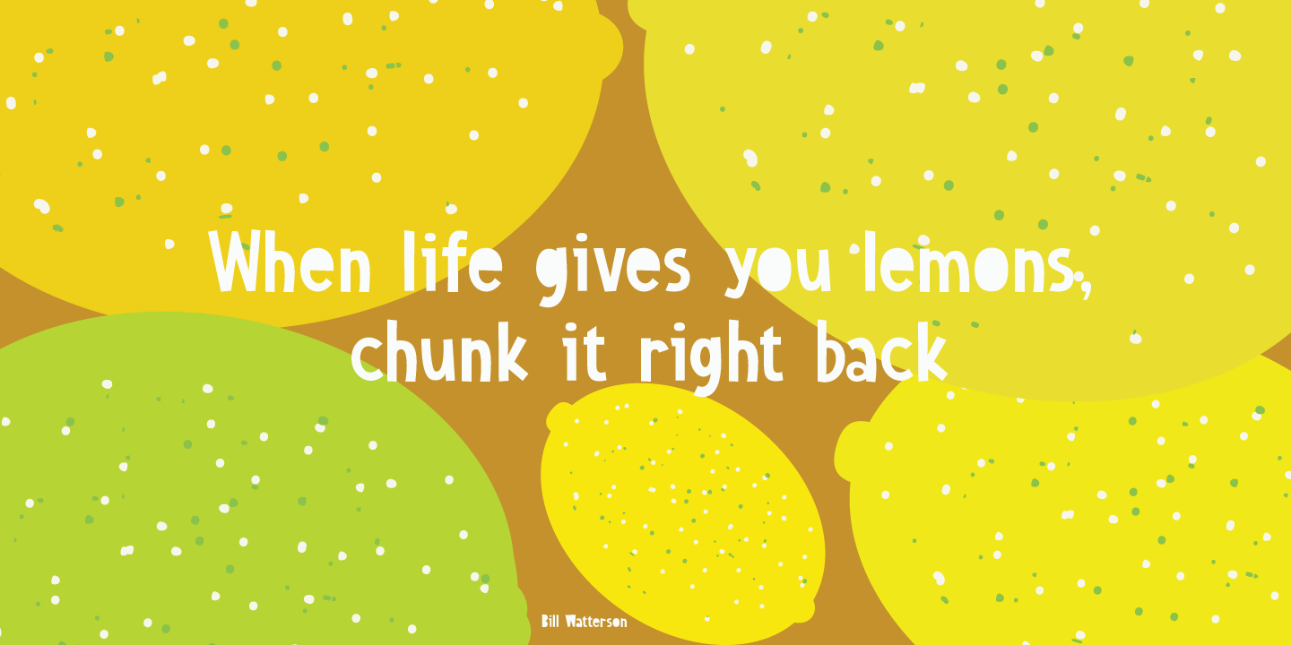 Sweet Lemon Font Poster #1